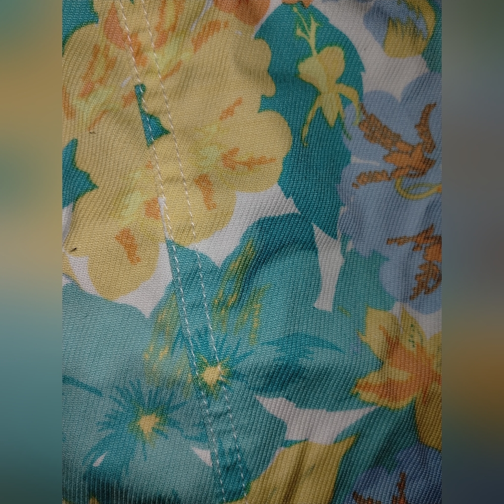 Nicole Miller, like new floral 97% cotton jacket, size 12 - Picture 3 of 7